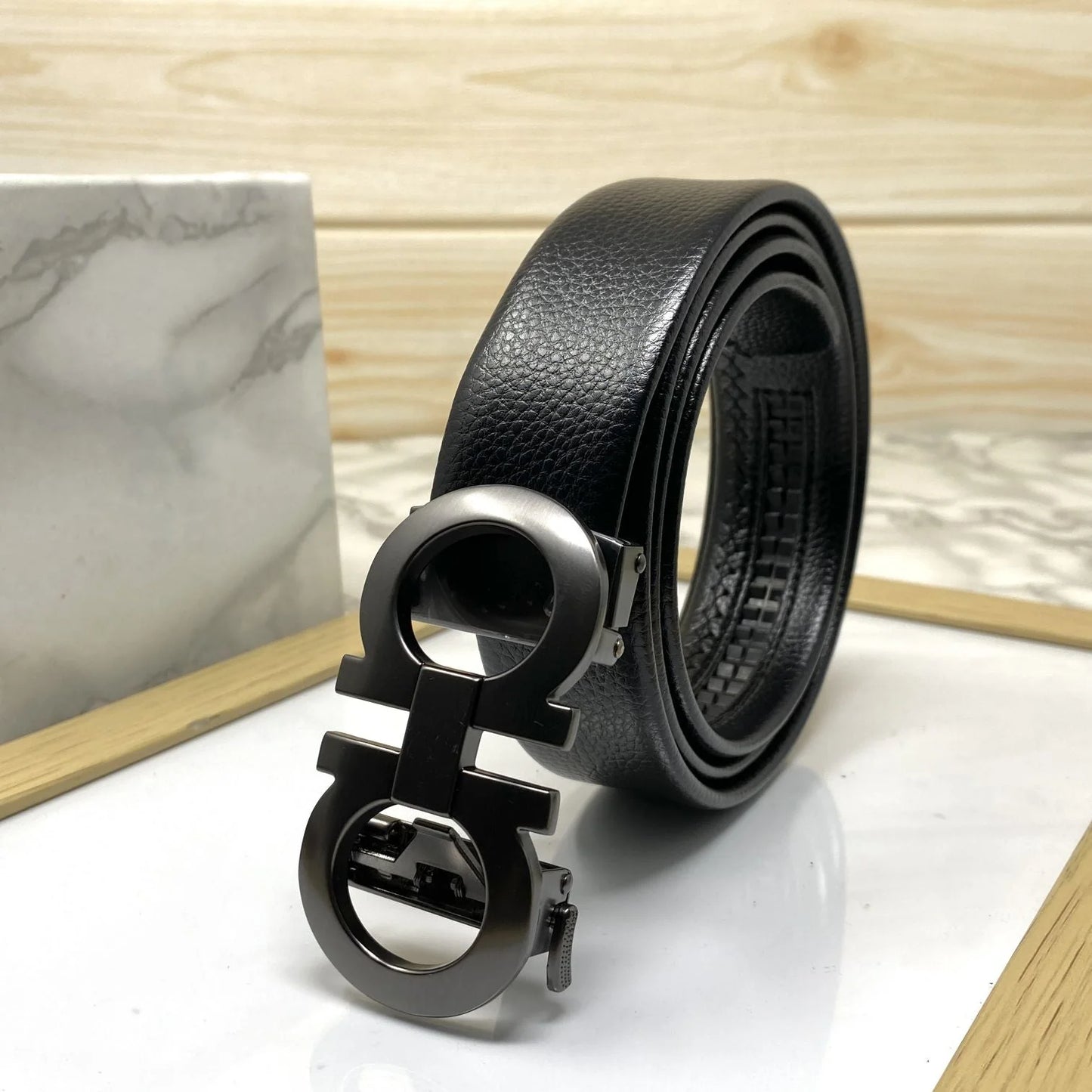 Reversible And Adjustable Gancini Belt