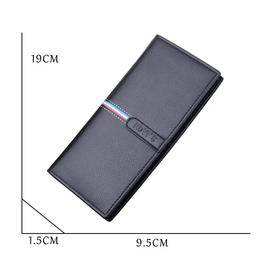 Leather Long Wallet For Men's Slim Money Mobile Wallet Card Holder Best wallet for men