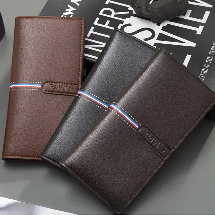 Leather Long Wallet For Men's Slim Money Mobile Wallet Card Holder Best wallet for men
