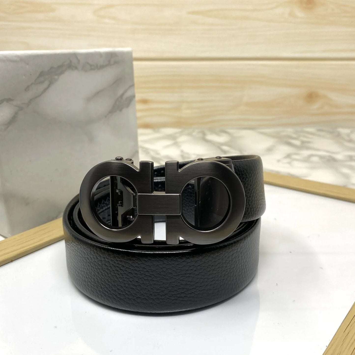 Reversible And Adjustable Gancini Belt