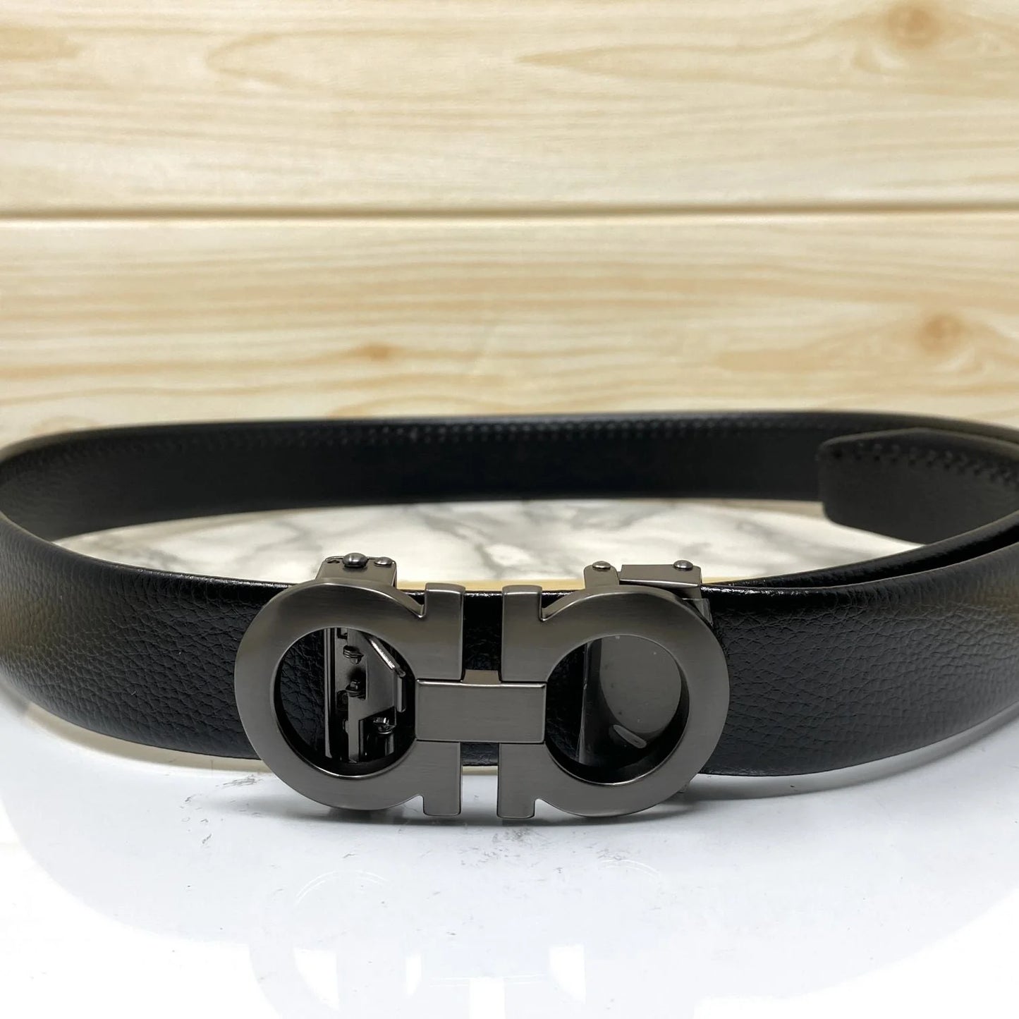 Reversible And Adjustable Gancini Belt
