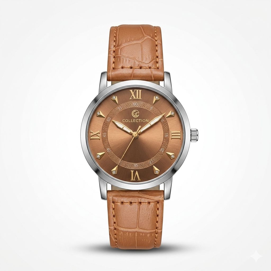 Mens Watch With Magnetic-Leather Straps Watch