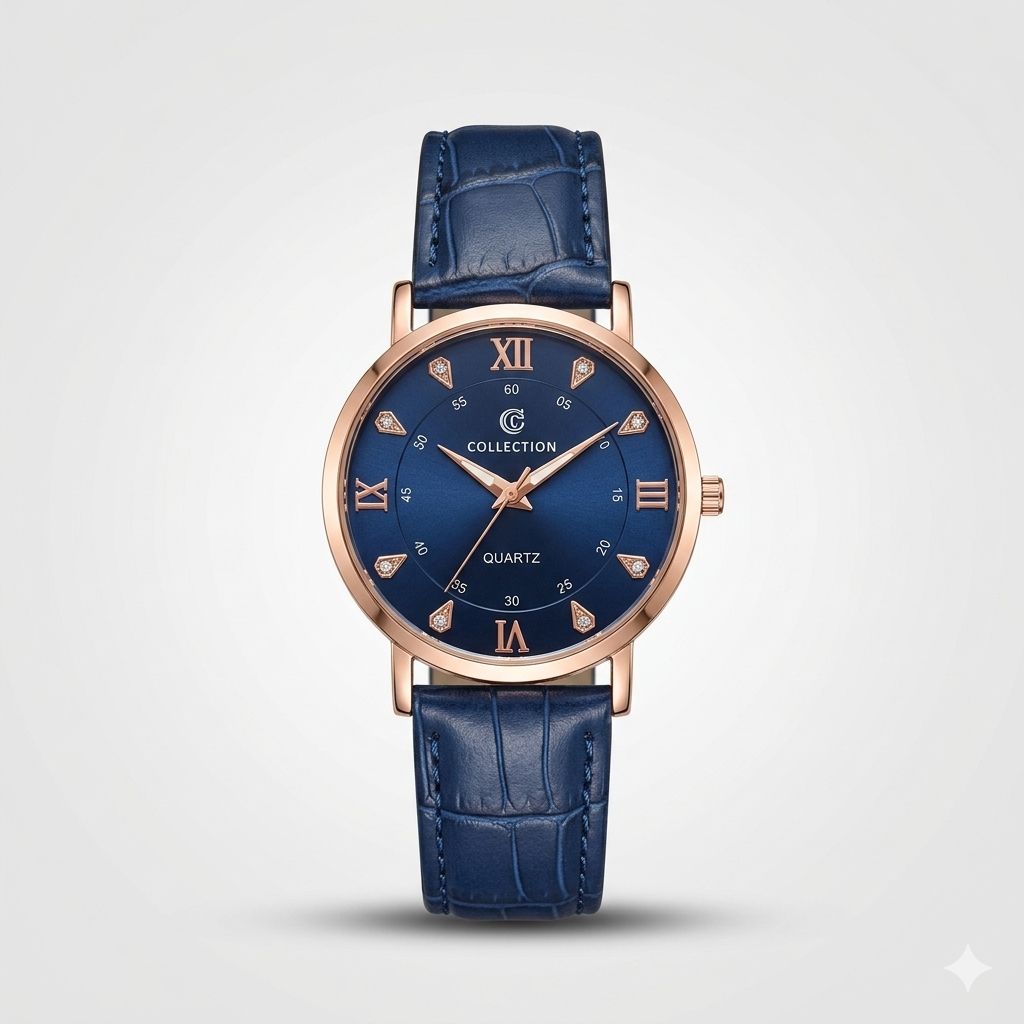 Mens Watch With Magnetic-Leather Straps Watch